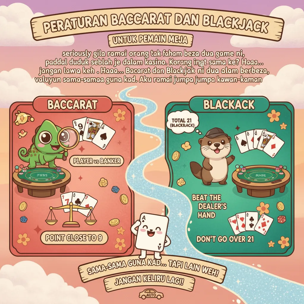 Peraturan Baccarat dan Blackjack untuk Pemain Meja