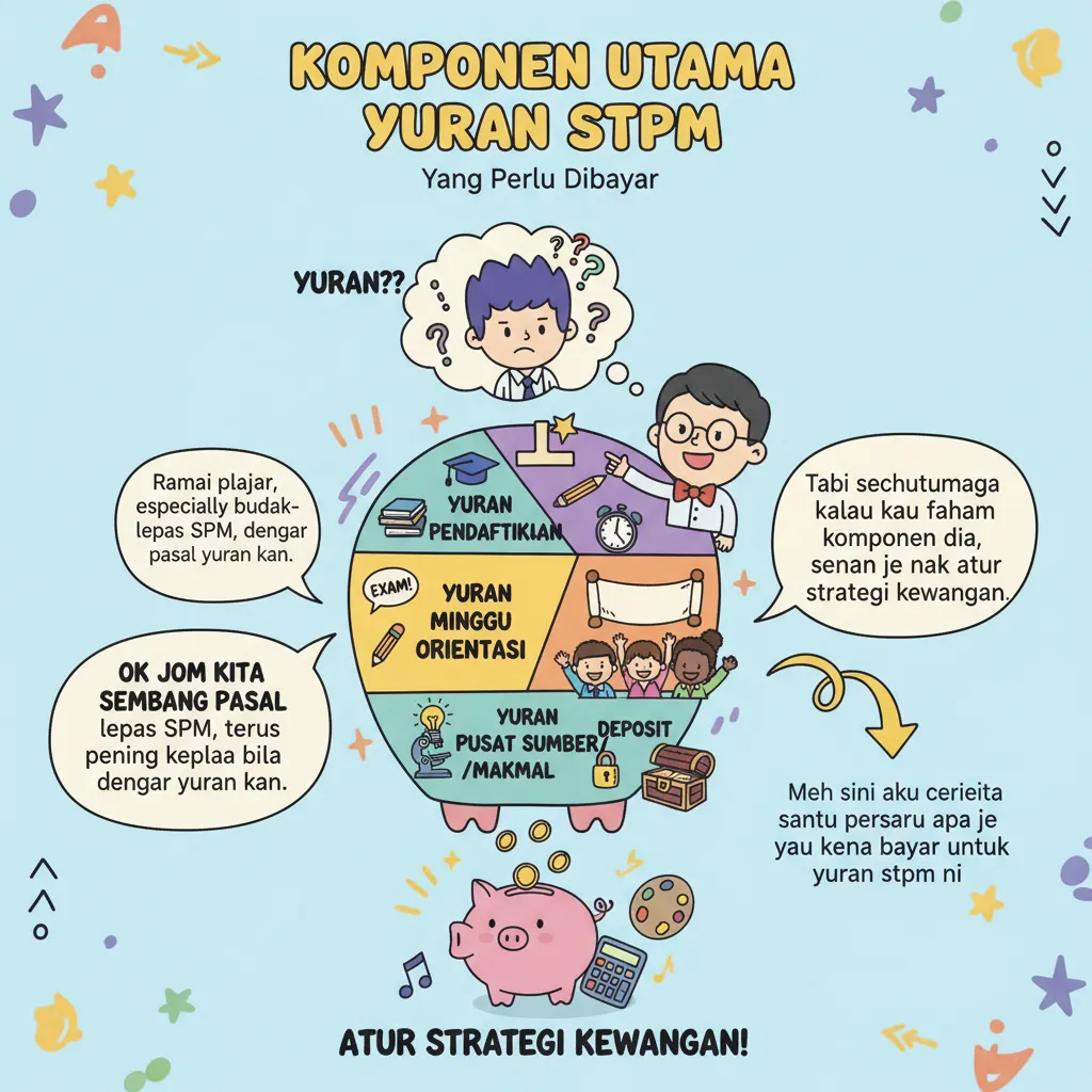 Komponen Utama Yuran STPM yang Perlu Dibayar