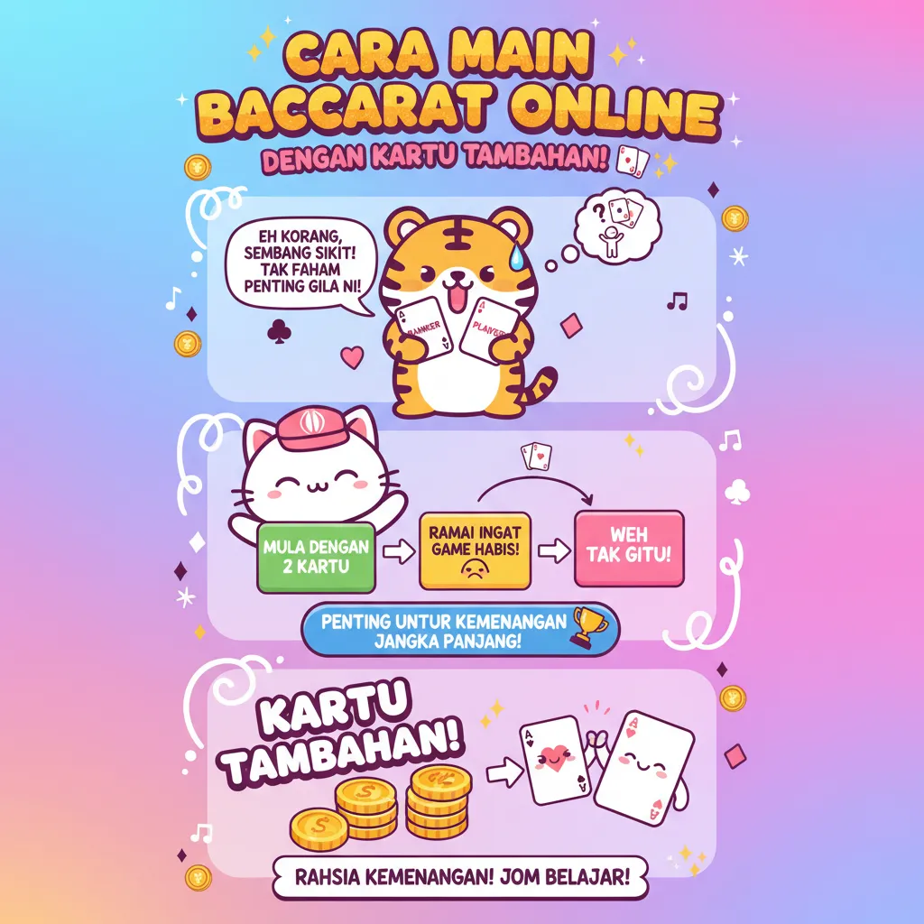 Cara Bermain Baccarat dengan Kartu Tambahan
