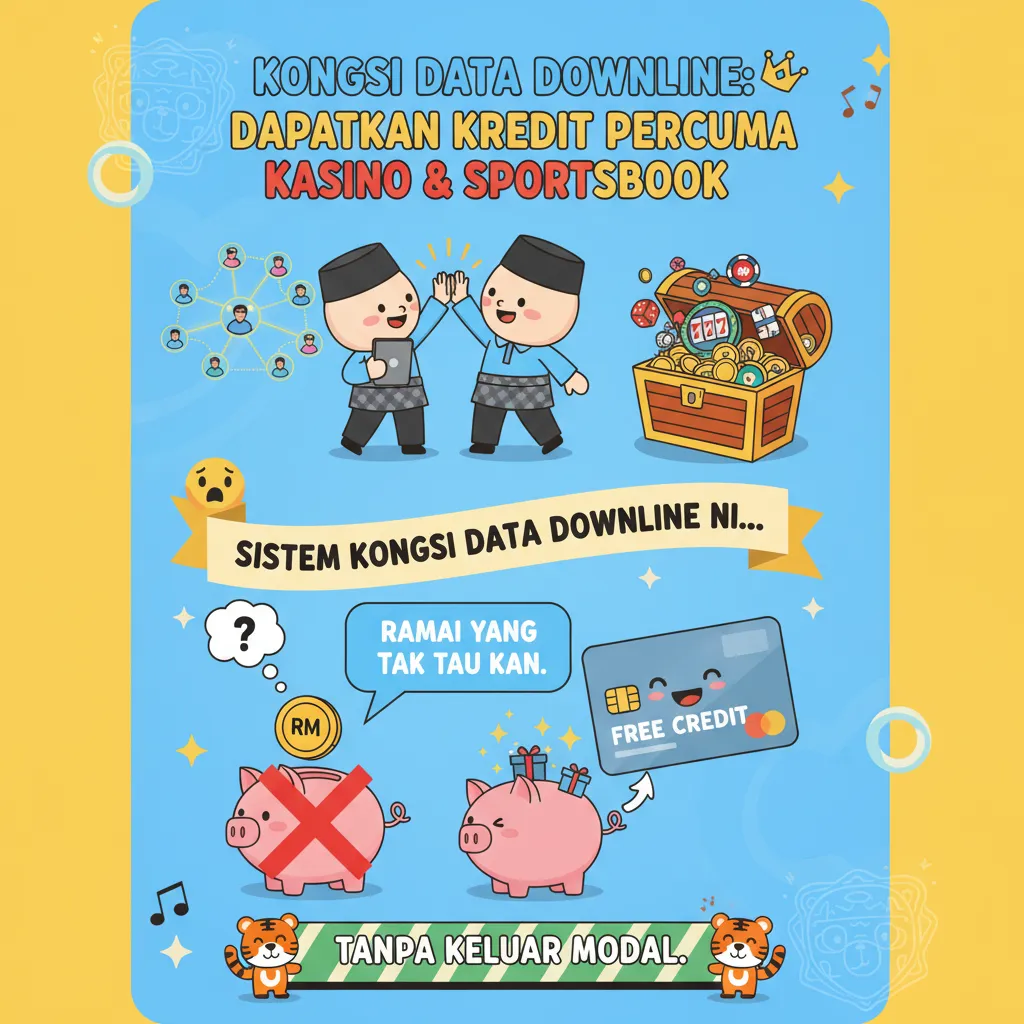 Kongsi Data Downline: Dapatkan Kredit Percuma Kasino & Sportsbook